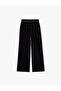High Waist Elastic Detailed Wide Leg Sports Parachute Sweatpants - 4