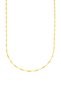 Singapore Burgu Twist Chain Necklace Gold Color Brass 45 cm 2 mm cm Jewelry - 2