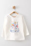 Girl's Embossed Pattern Coat T-Shirt Jeans Pants Set 26-1123 - 5