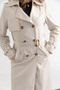 Women's Seasonal Double-Breasted Trench Coat - 5