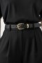 100% Genuine Leather Black Thin Unisex Belt Opportunity Product Jean Belt,Jacket Belt,Pants Belt - 4