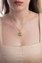 Women's Gold Color Sun Figured Necklace - Antique Sun Design Bijouterie Necklace - 2