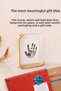 Baby Hand and Footprint Set |   Contactless Ink Printing Kit, Newborn Baby Gift Wooden Memory Frame - 9