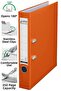 Office Folder Orange Narrow 1 Piece Plastic Narrow Orange Folder with Ring Stainless Steel Clip Office Office