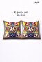 Digital Printed Double-Sided Cotton Throw Pillow Cover – Hidden Zipper, Lined (45×45 cm) Set of 2