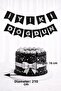 Black Cardboard Happy Birthday Banner with Silver Writing Birthday Decorations Party Ornament - 2