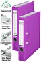 Office Folder Purple Narrow 2 Pieces Plastic Narrow Purple Folder with Ring Stainless Steel Clip Office Office