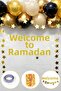 19 Pieces of Ramadan Celebration Concept Fairy Led Star Ornament with Written Welcome Ramadan - 2