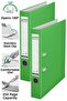 Office Folder Green Narrow 2 Pieces Plastic Narrow Green Folder with Ring Stainless Steel Clip Office Office