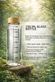 2-Pack Pureglass Borosilicate Glass Flask with Bamboo Lid and Vacuum Lid Water Bottle Portable Water Container - 5