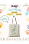 10 Cute Bear Painting Bags with Balloons, Bag Painting Set 35*40 Cm, Paintable Bag - 3