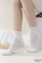 Men's White Socks Women's Sports Tennis Socks Non-Slip Sports Socks Football Basketball Socks 5 Pieces - 4