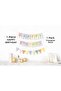 Birthday Macaron Colors Happy Birthday and Triangle Ornament Set of 2 - 2