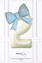 Blue Bow Balloon Cream Age Balloon Birthday Balloon Set