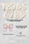 Pink Bow Balloon Cream Number Foil Balloon Age Balloon Set - 2