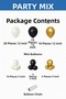 Black Cream & Chrome Gold 65-Piece Balloon Chain |   Graduation, Birthday, Baby Shower, Engagement/Wedding Decoration - 2