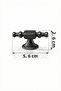 Matte Smoked Drawer Cabinet Nightstand Knob – Modern Furniture Handle – Pack of 5 - 2