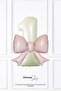 Pink Bow Balloon Cream Number Foil Balloon Age Balloon Set