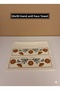 Set of 2 Punch Embroidered Hand and Face Towels - 100% Cotton 50X90 cm - Boho Embroidered Soft Texture - 2