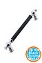 Furniture Drawer Kitchen Cupboard Cabinet Door Handle Handles Handle 128 mm Chrome Black Metal