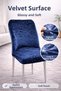 Velvet Large Oval Chair Cover |   Lycra, Washable, Stretchable and Elastic Chair Cover
