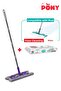 Clip Mop Floor Cleaning Towel with Gift Microfiber Surface Set Mop Wall Glass Clipped - 2