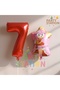Sonic Amy 7 Year Old Foil Balloon Set – Number 7 Birthday Party Decoration