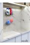 Stainless Black Self-Adhesive Bathroom Organizer Shampoo Shower Gel Bath Towel Hanging Rack - 8