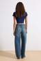 Mavi Yüksek Bel Baggy %100 Pamuk Non-Stretch Jeans TWOAW25JE00130 - 4