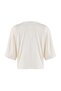 Wardrobe Essentials-Ekru Geniş Kalıp Yarasa Kol %100 Pamuk Örme T-Shirt TWOSS26TS00047 - 10