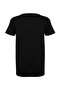 Siyah Micro Kumaş Yırtmaç Detaylı Örme Spor T-Shirt THMSS26TS00002 - 7