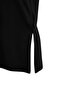 Siyah Micro Kumaş Yırtmaç Detaylı Örme Spor T-Shirt THMSS26TS00002 - 6
