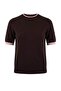 Wardrobe Essentials Kahverengi Premium İplik Renk Bloklu Bisiklet Yaka Triko Bluz TWOSS26BZ00133 - 5