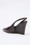 Kahverengi Wedge 9,5 cm Kadın Klasik Topuklu Ayakkabı TAKSS26TO00005 - 5