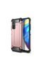 Mi 10t Pro 5g Compatible - Case Double Layer Protective Crash Military Tank Case - Rose Gold