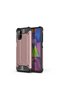 Galaxy M51 Compatible - Case Double Layer Protective Crash Military Tank Case - Rose Gold