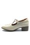 Rendoo Genuine Leather Comfort Orthopedic Women's Classic Heeled Shoes Beige - 4