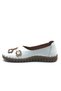 Itron Genuine Leather Orthopedic Women's Casual Shoes White - 4