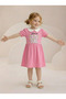 Girl's Baby Collar Short Sleeve Dress - Stylish and Comfortable Daily Dress 3-10 Years - 3