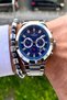 New Season Stainless Steel Band Men Wristwatch 3 Atm Waterproof +wristband - 3
