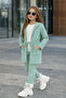 Girl's 3-Piece Lycra Ottoman Set – Hooded Top, Leggings & Badi / Ages 2-12 - 2