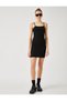 Thin Strap Mini Tight Dress - 3