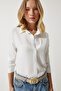 Cuffed Shirt Len0052 Ecru