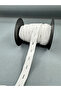 1.5 cm Knitted Buttonhole Elastic-White-5 Meters - 4