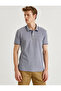 Men's Medium Indigo Polo Neck T-Shirt 1YAM12000LK - 3