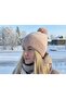Plush Detailed Winter Pompom Women's Beanie - 2