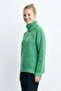 Women's Oversized High Neck Thick Knitwear Tunic – Comfortable Fit Winter - Green - 5