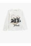 Hayvan Printed T-Shirt Long Sleeve Crew Neck Cotton