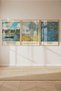 Claude Monet 3-Piece Framed Painting Set with Frame and Color Options
