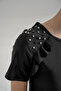 Uv Protection Young Girl Short Sleeve Semi Covered Hijab Swimsuit 1907 Black - 3